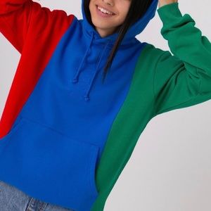 Teddy Fresh Red Blue and Green Hoodie